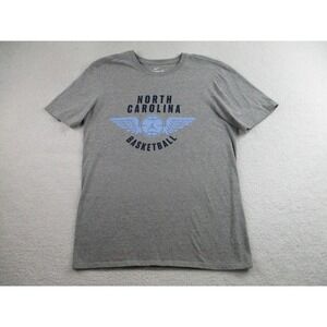 Nike North Carolina Tar Heels Shirt Mens Small Gray NCAA Basketball‎ Tee Jordan